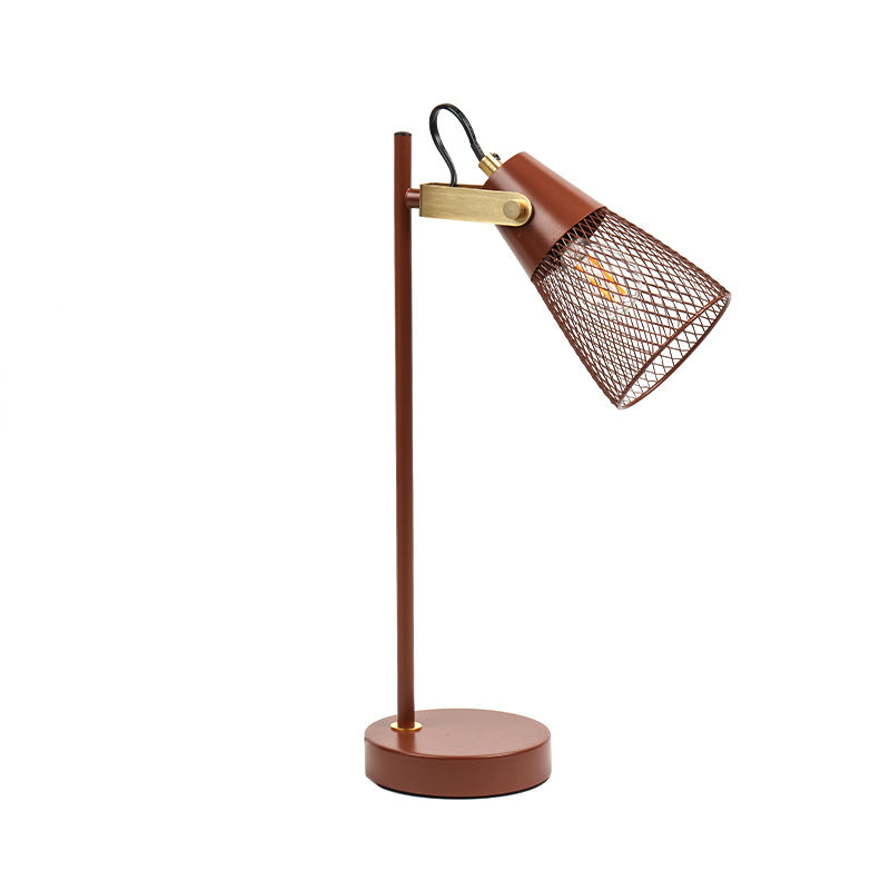 Hotelowa metalowa lampa stołowa