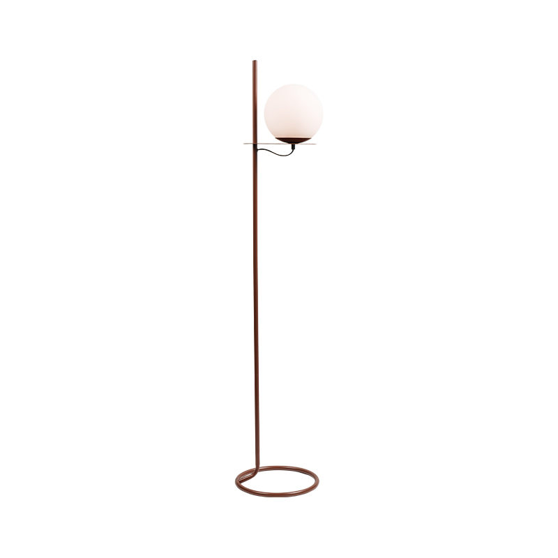 Szklana lampa podłogowa japońskiego