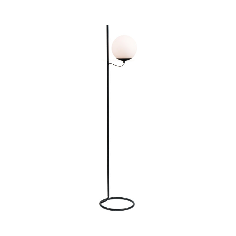 Szklana lampa podłogowa japońskiego