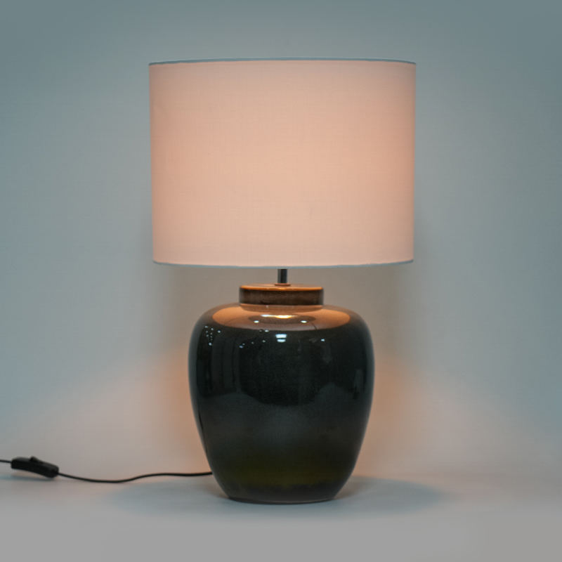 Gradientowy kolor ceramiczny retro lampa stołowa