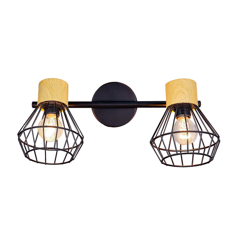 Podwójna prosta lampa ścienna